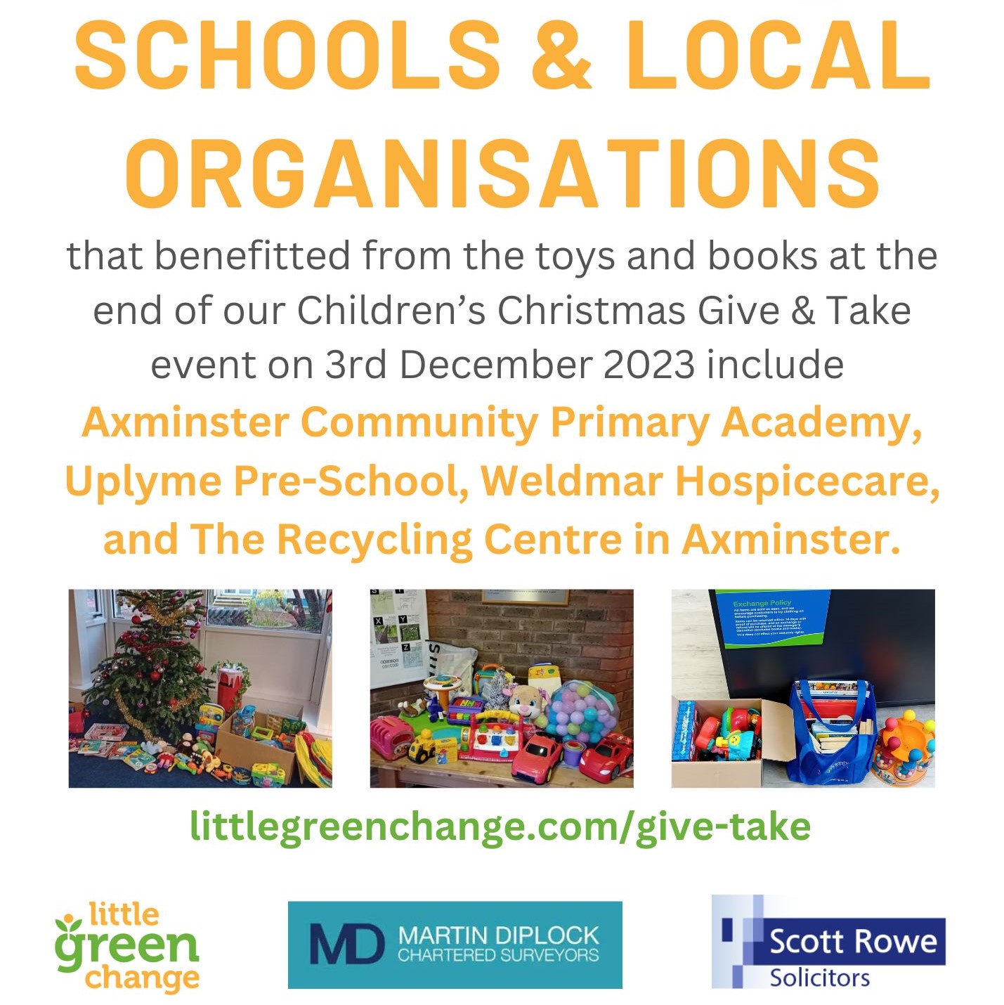 Schools and organisations that benefitted - 3