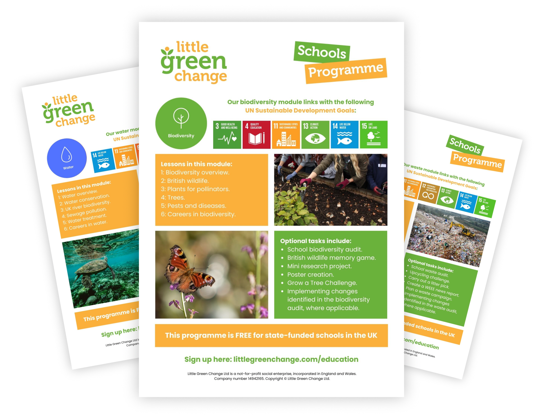 Little Green Change's Schools Programme modules
