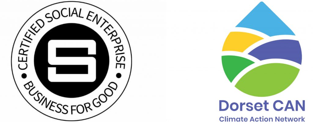 Social Enterprise UK, and Dorset CAN logos