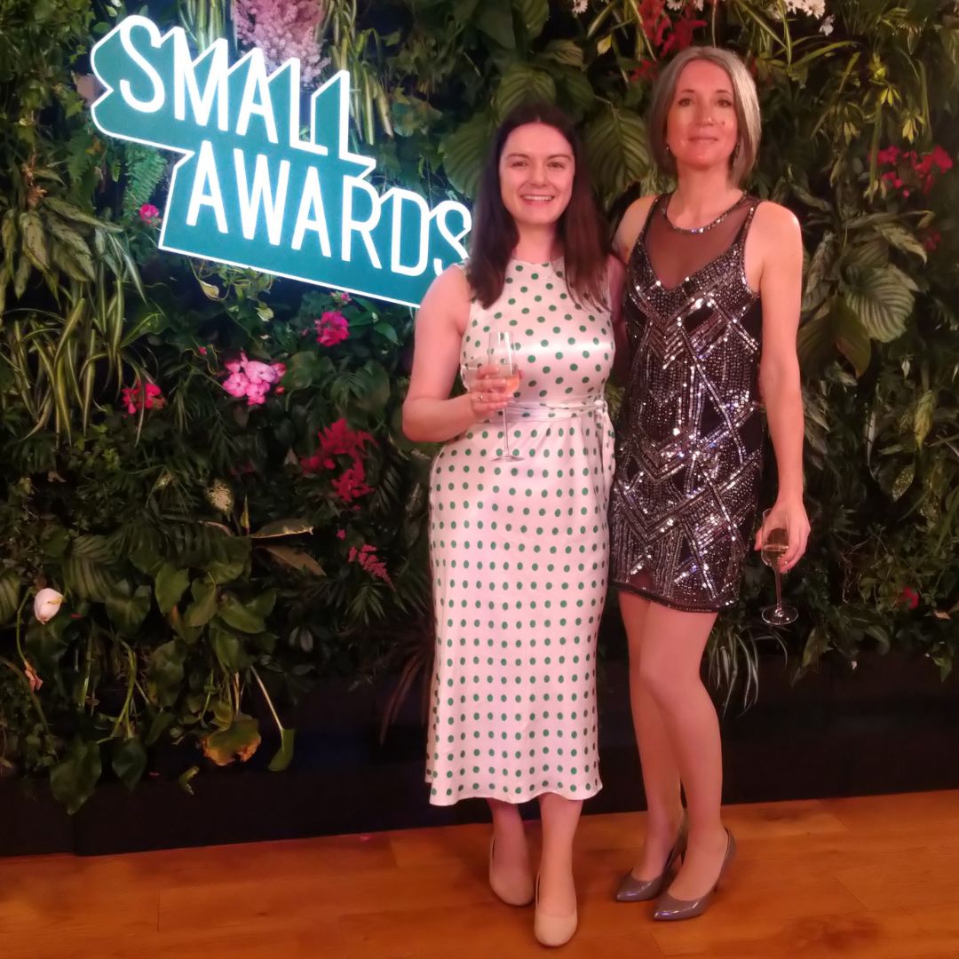 Little Green Change Directors, Clare and Lauren, at The Small Awards 2024