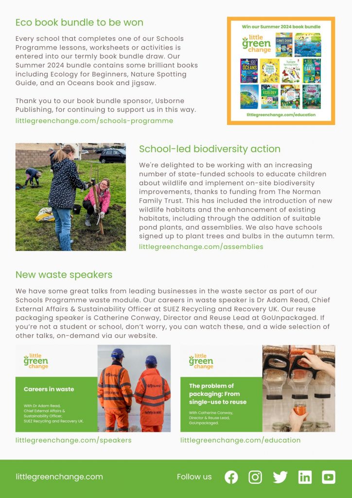 Little Green Change, June 2024 newsletter