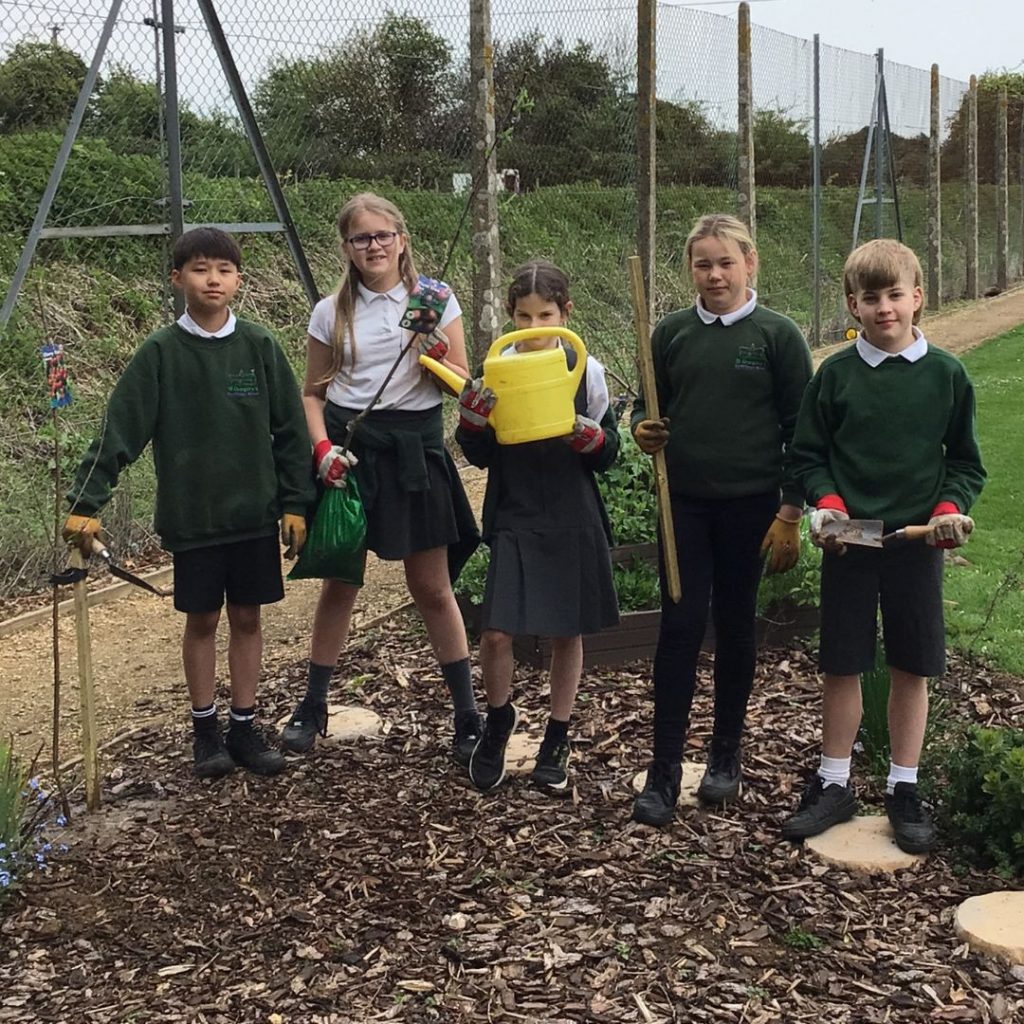 St Gregory's Primary School tree planting in 2025