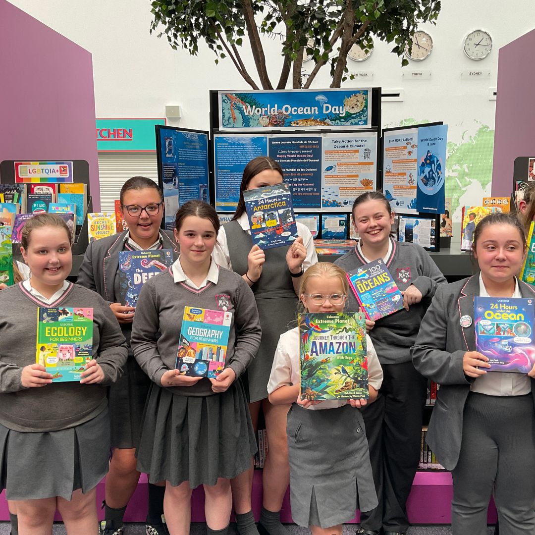 Little Green Change's Summer 2025 eco book bundle winning school: St John Bosco Arts College in Liverpool