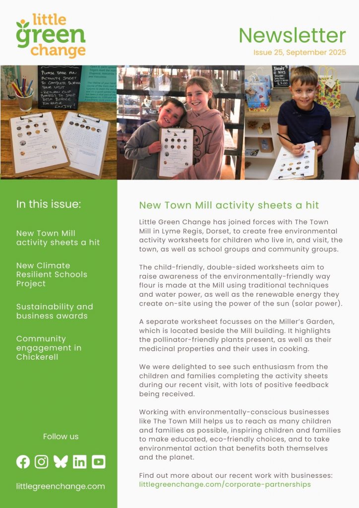 Little Green Change, September 2025 newsletter