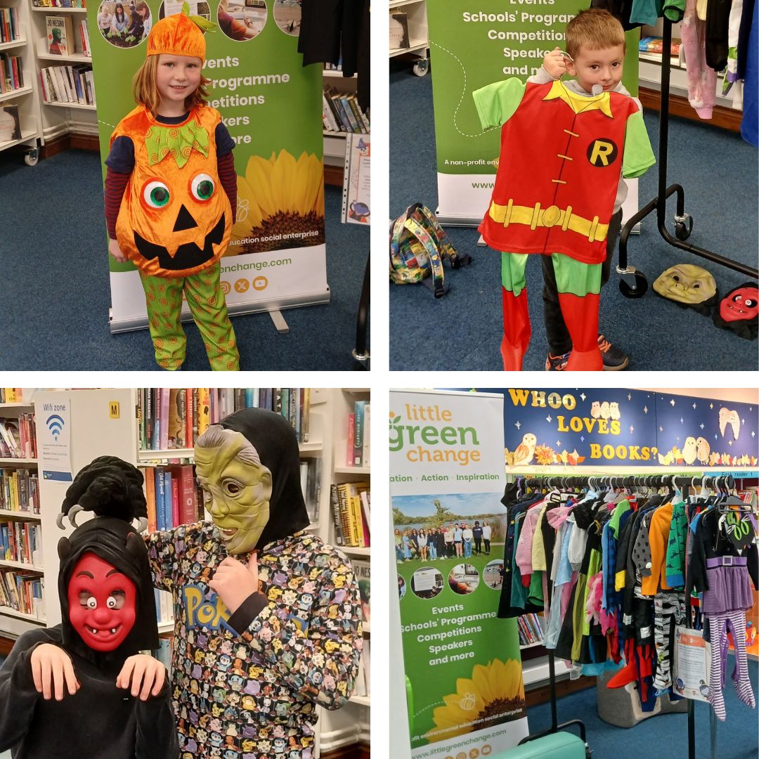 Little Green Change Halloween swap event Oct 2025