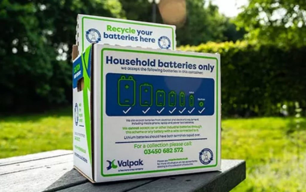 Battery recycling box