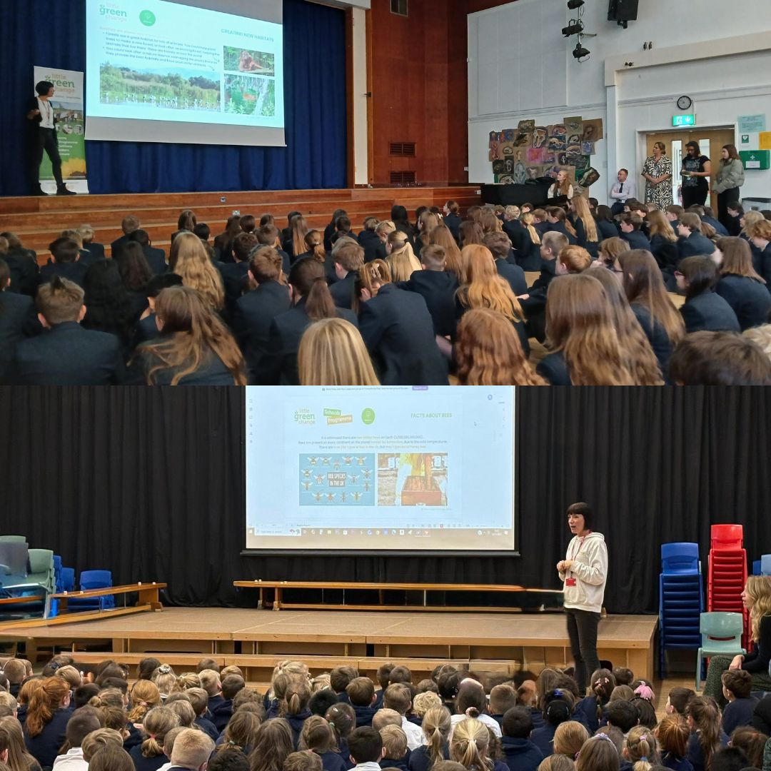 Little Green Change's primary and secondary school assemblies